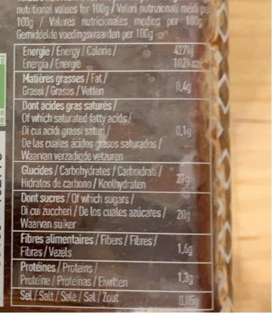 Total fruit Confiture packshot