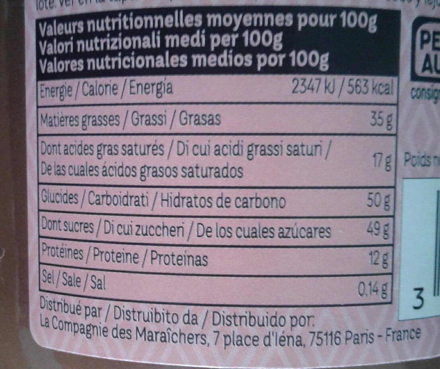L'Onctueuse Pate à tartiner bio noisette & cacao packshot