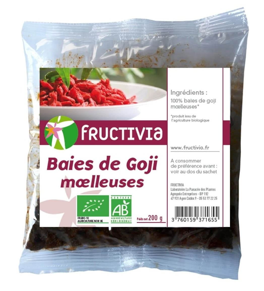 Fructivia Goji moelleux Bio Fructivia - Sachet 200g packshot