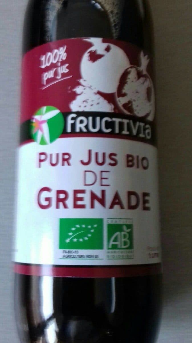 Fructivia Fructivia Pur Jus De Grenade Bio - Bouteille packshot