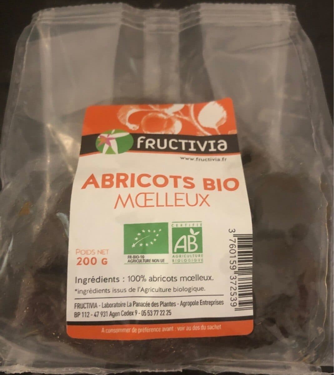 FRUCTIVIA Abricots Moelleux packshot