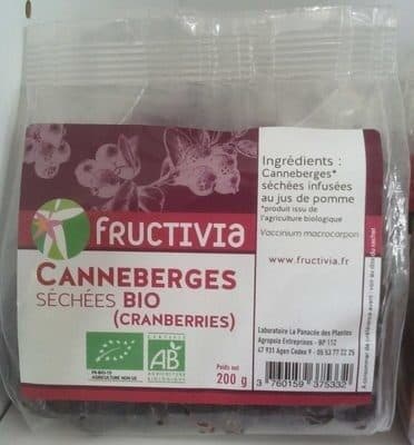 Fructivia Canneberges séchées bio packshot