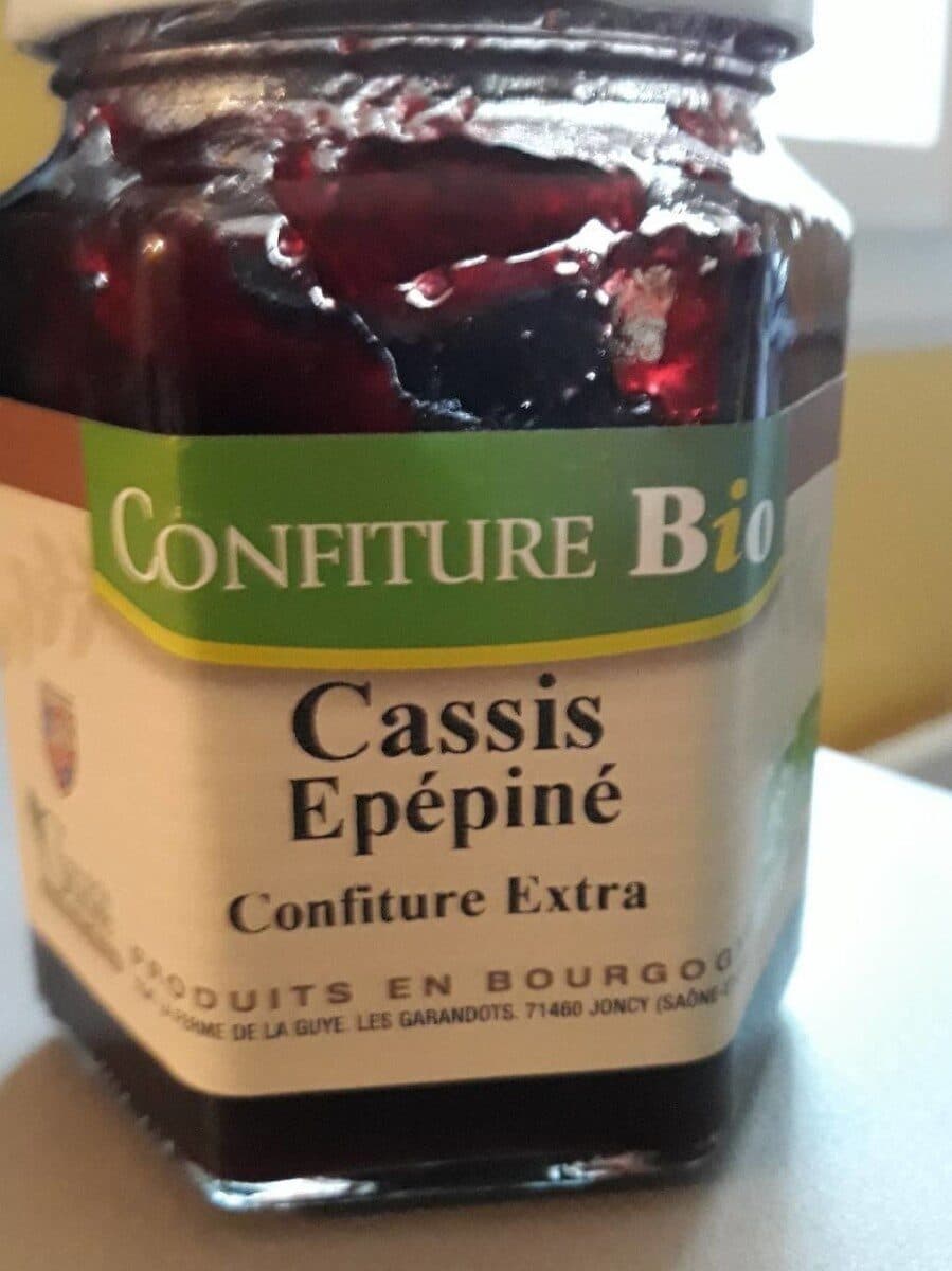 Ferme de la Guye Confiture bio cassis epepine packshot