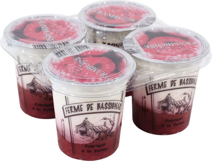 Ferme de Bassignac Yaourt BC Framboise packshot