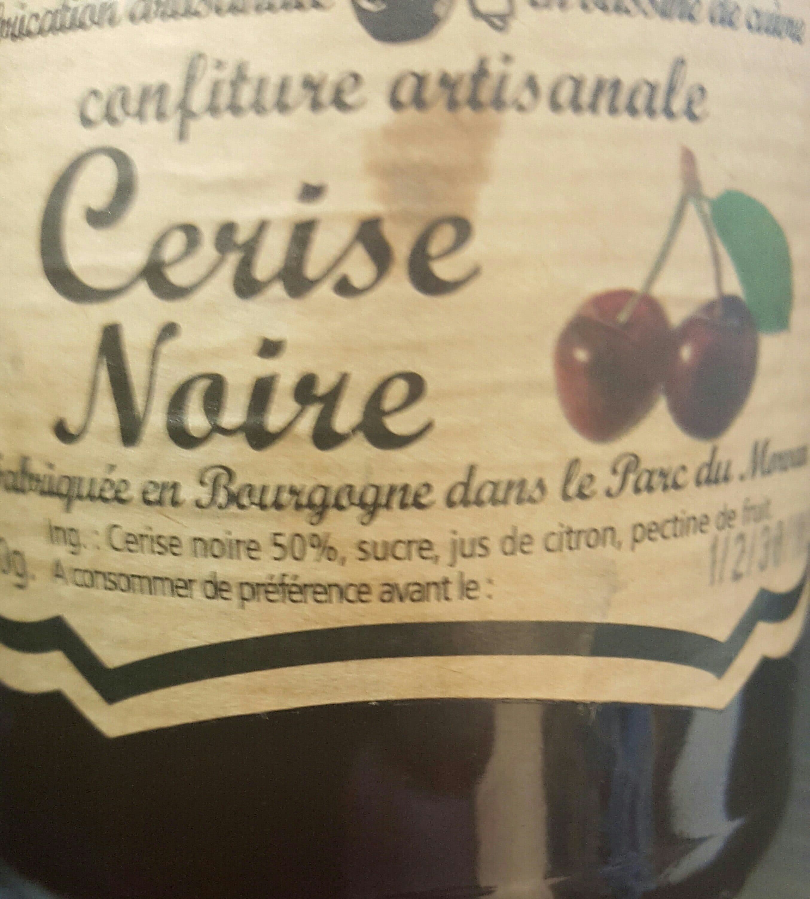 Les Confituriers du Morvan Confiture artisanale cerise noire packshot