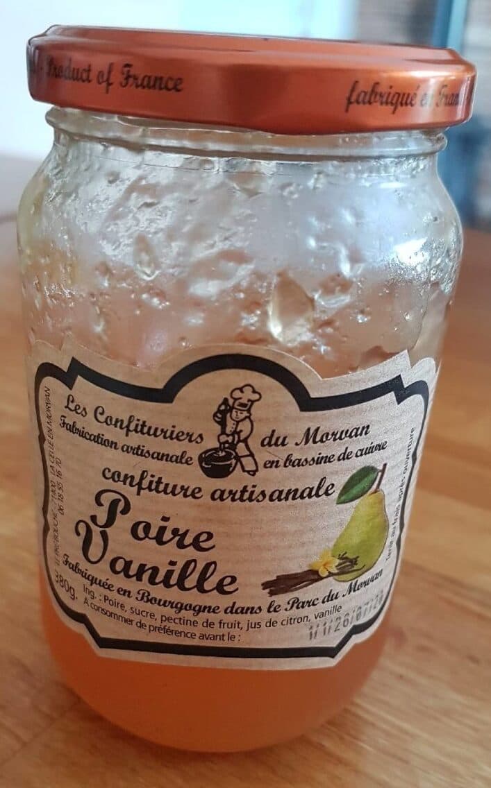 Les Confituriers du Morvan Confiture artisanale poire vanille packshot