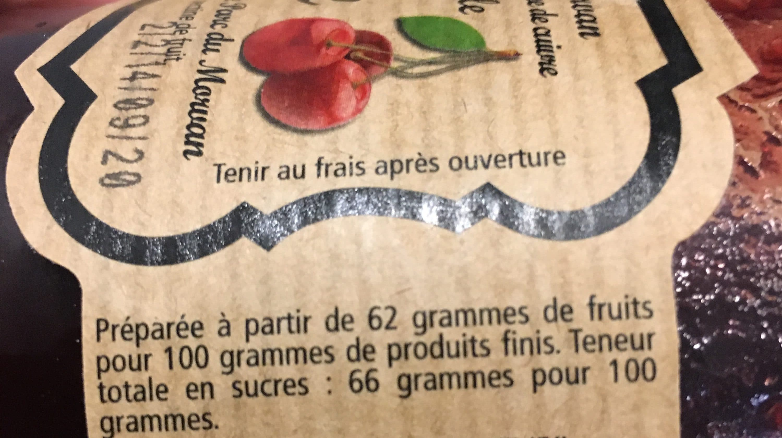 Les Confituriers Du Morvan Confiture artisanale - Griotte packshot