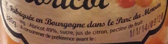 Les Confituriers Du Morvan Confiture artisanale abricot packshot