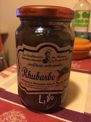 Les Confituriers Du Morvan Confiture artisanale rhubarbe packshot