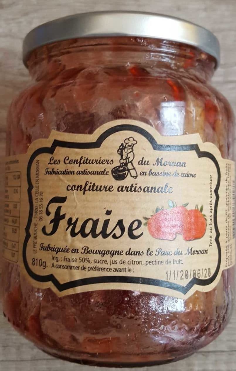 Les confituriers du Morvan Confiture de fraise packshot
