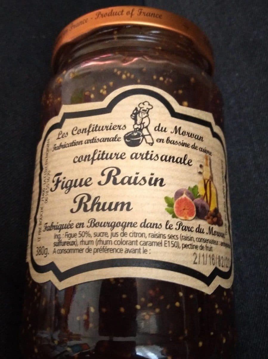 Open Food Facts Confiture figue raisin rhum packshot