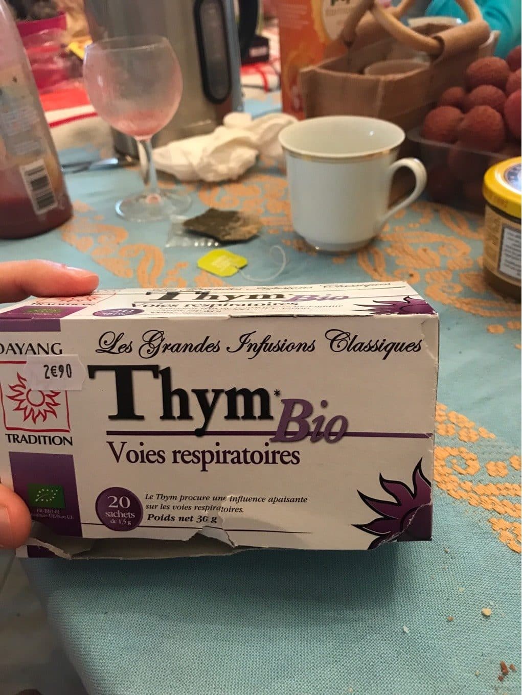 Dayang Dayang Infusion Thym Bio 20 Sachets packshot