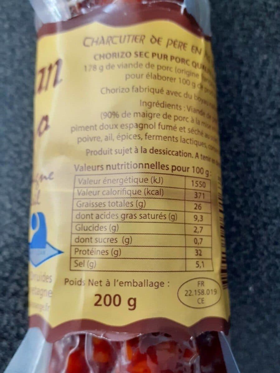Regis Senan Chorizo packshot