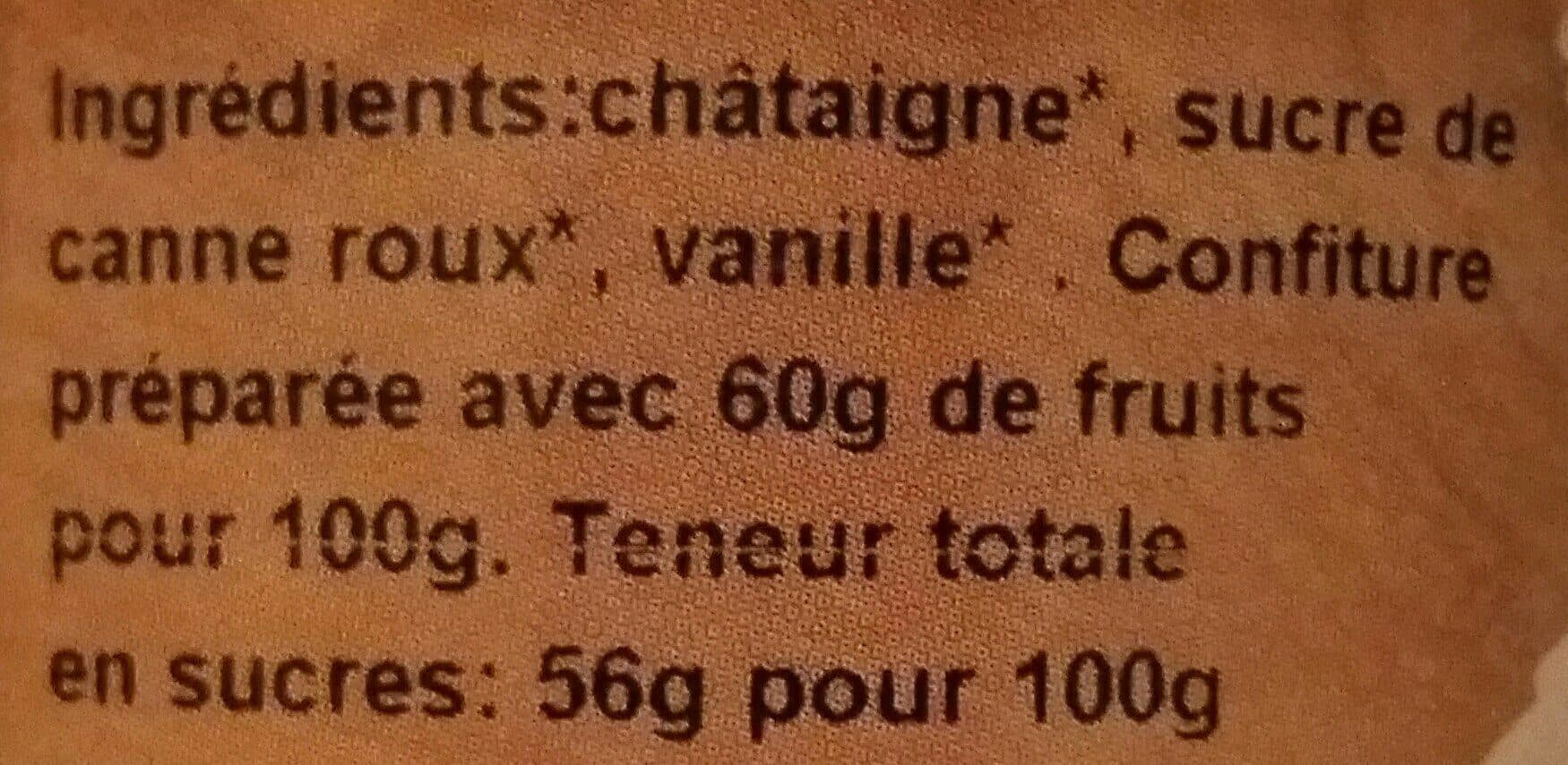 Saveurs Du Vercors Confiture de châtaigne packshot