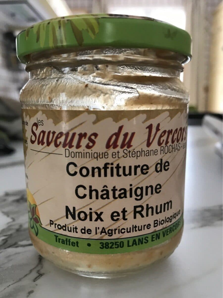 Open Food Facts Confiture de châtaigne, noix et rhum packshot