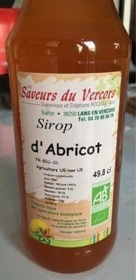 Saveurs Du vercors Sirop d’Abricot packshot