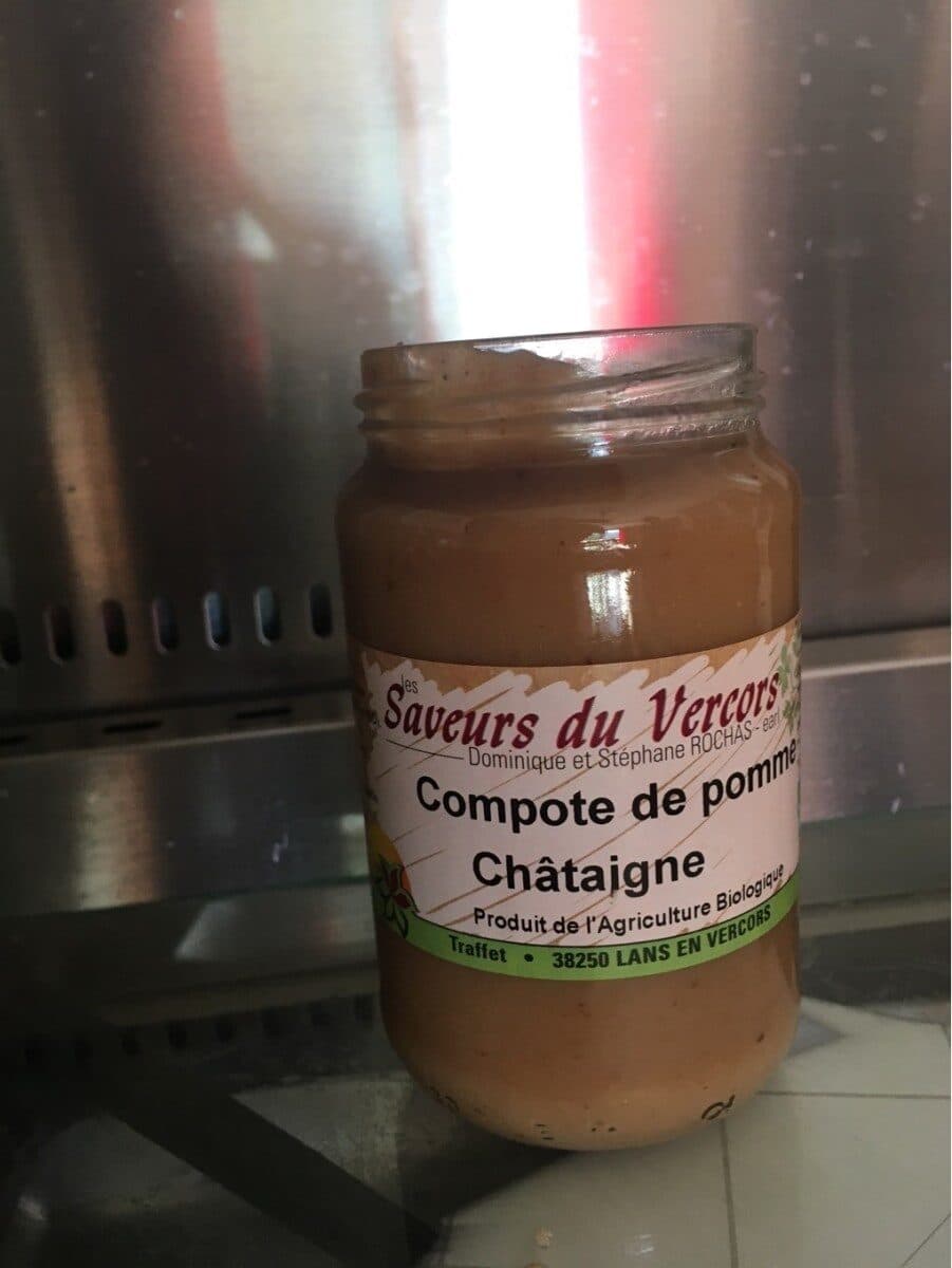 Saveurs du Vercors Compote pomme chataigne packshot