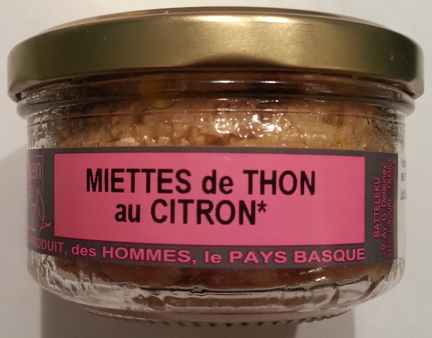 Jean de Luz Miettes de thon au citron packshot