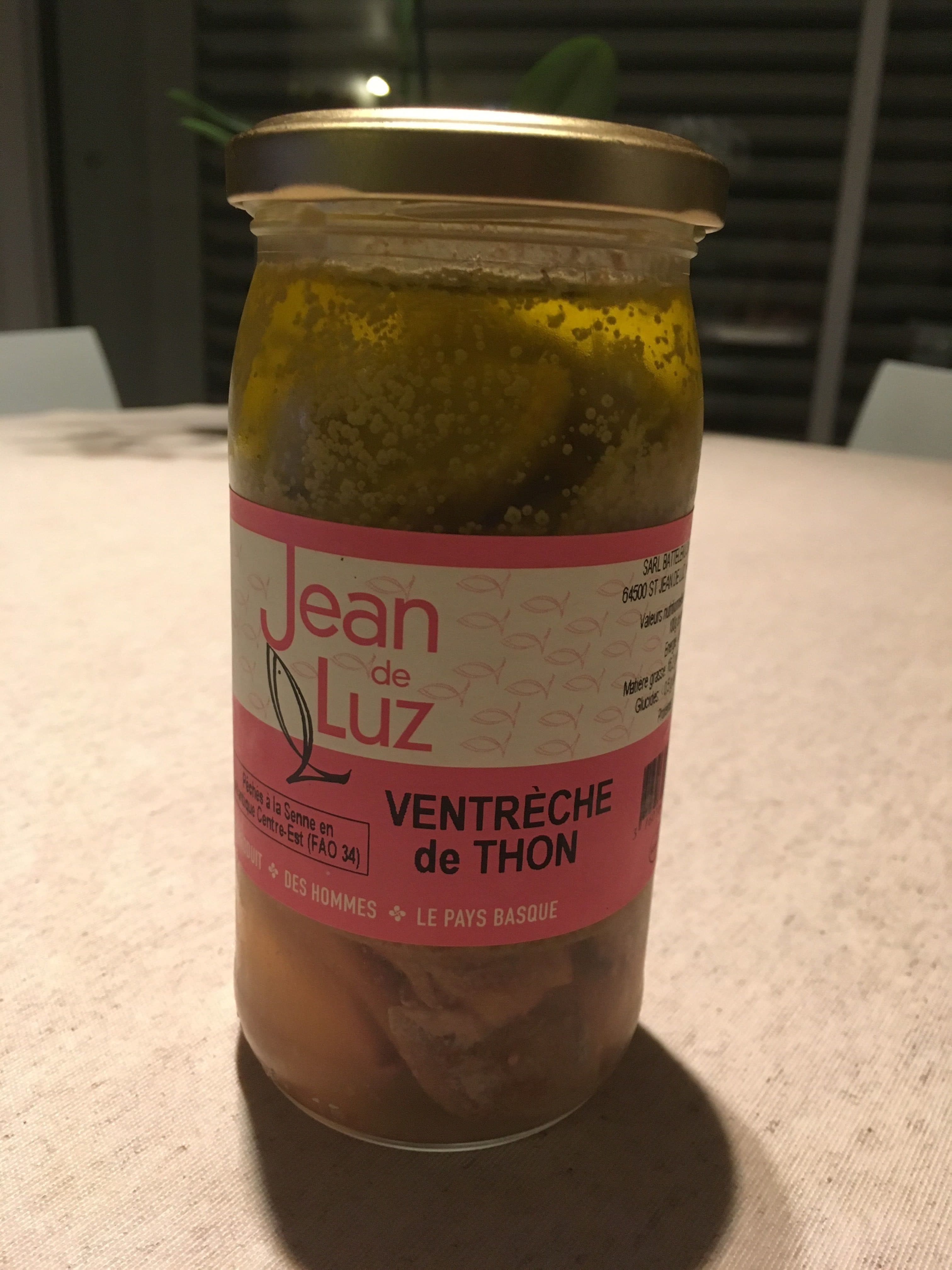 Jean de luz Ventrêche De Thon Germon packshot