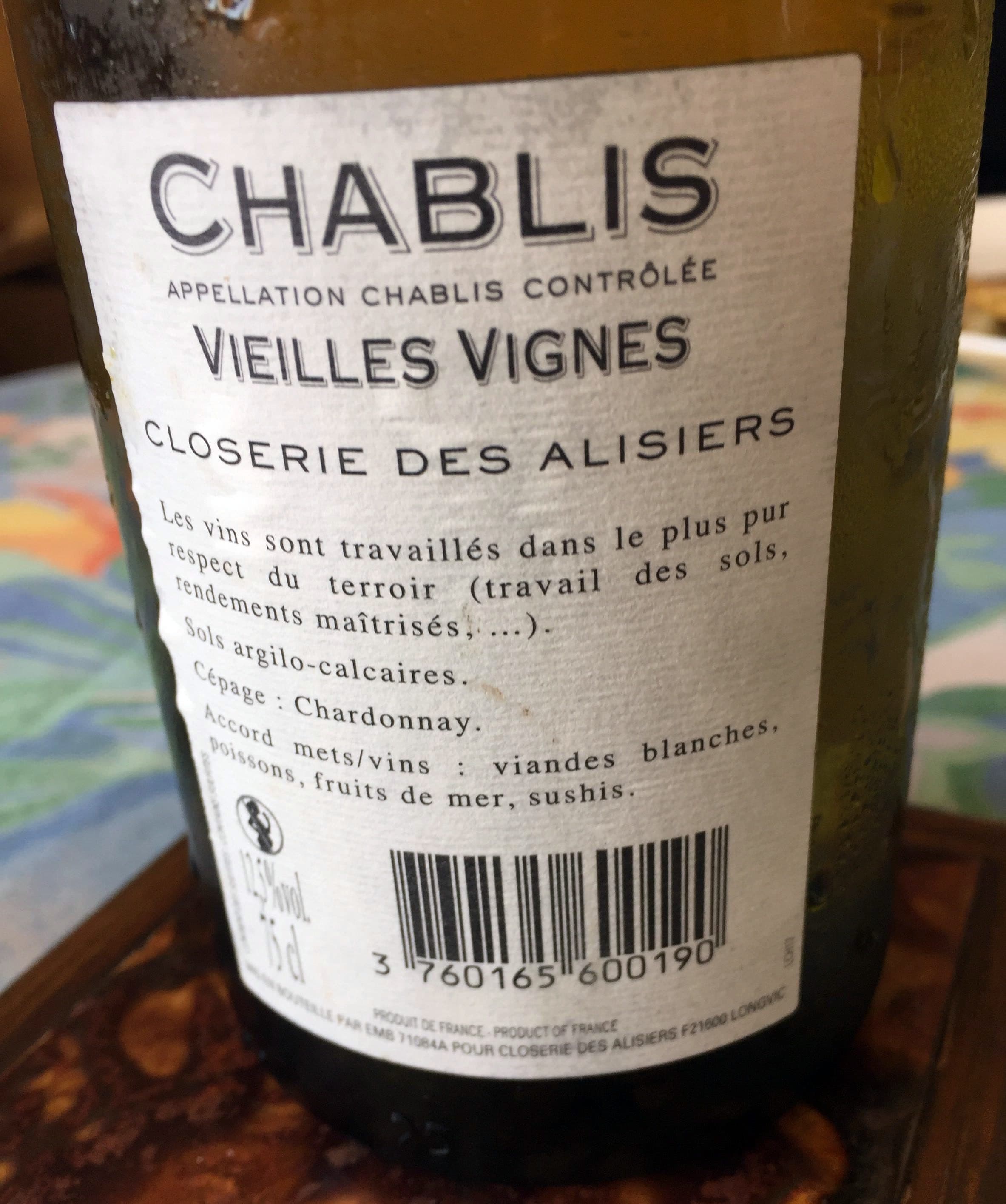 Closerie des Alisiers Chablis Vieilles Vignes packshot