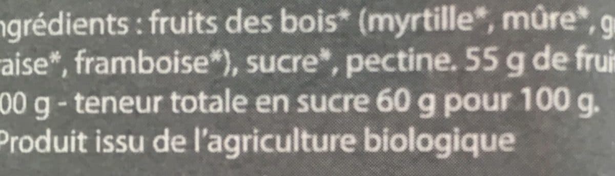 Terre de L’Alpe Confiture de Fruits des Bois Bio packshot