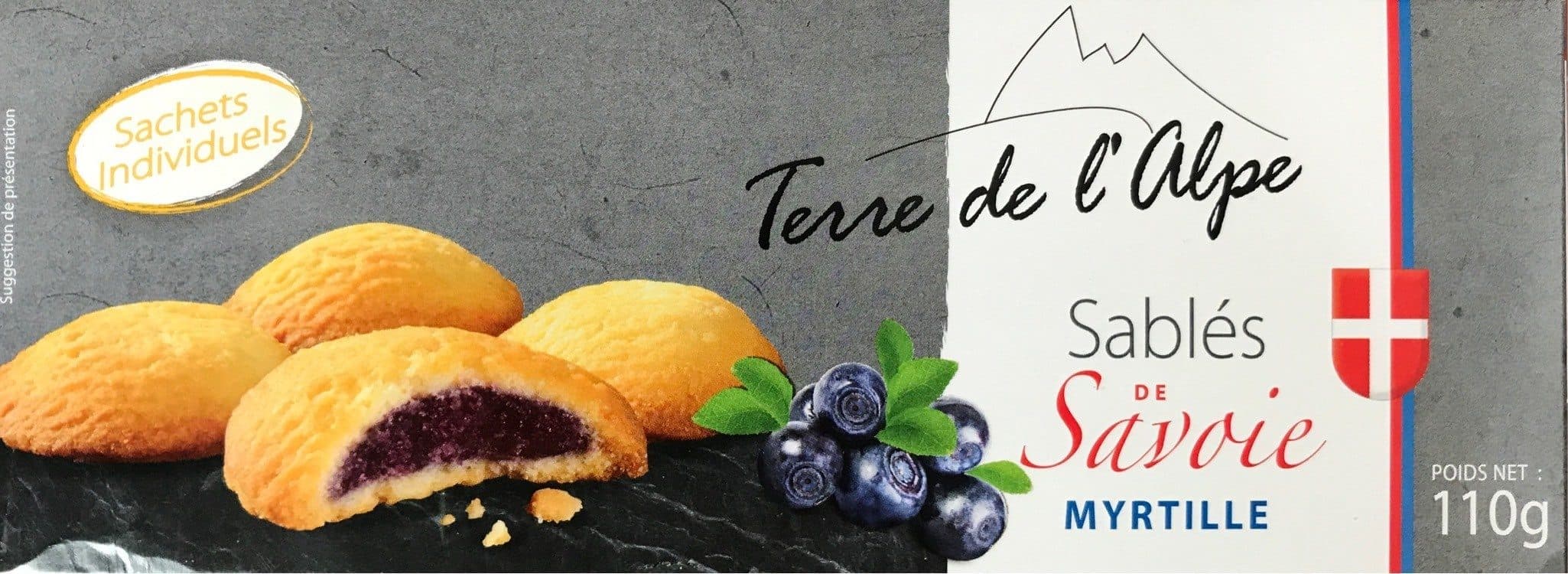Terre De L’Alpes Sablés de Savoie Myrtille packshot