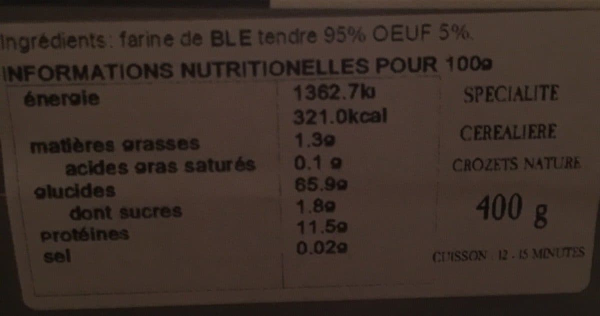 Terre de l'Alpe Crozets Nature packshot