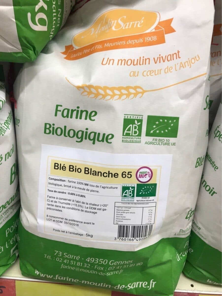 Moulin Sarré Farine bio blanche 65 packshot