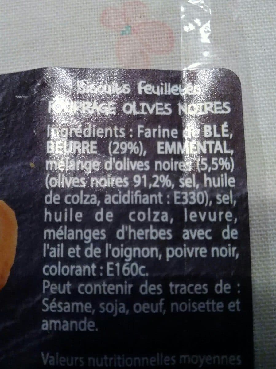 Bon Vivant Feuilletés olives noires packshot