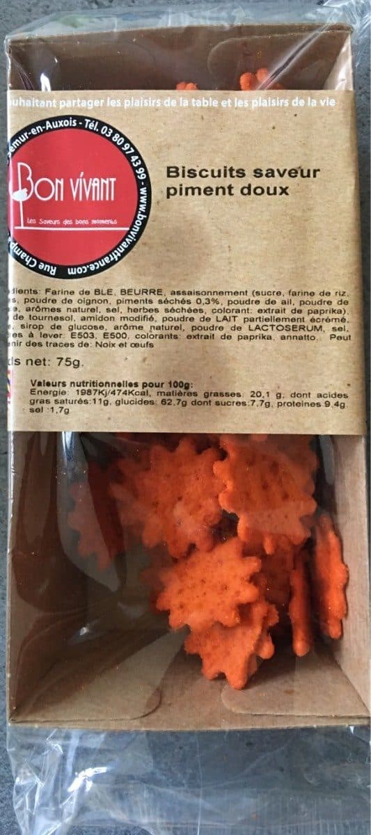 Bon Vivant Biscuits saveur piment doux packshot
