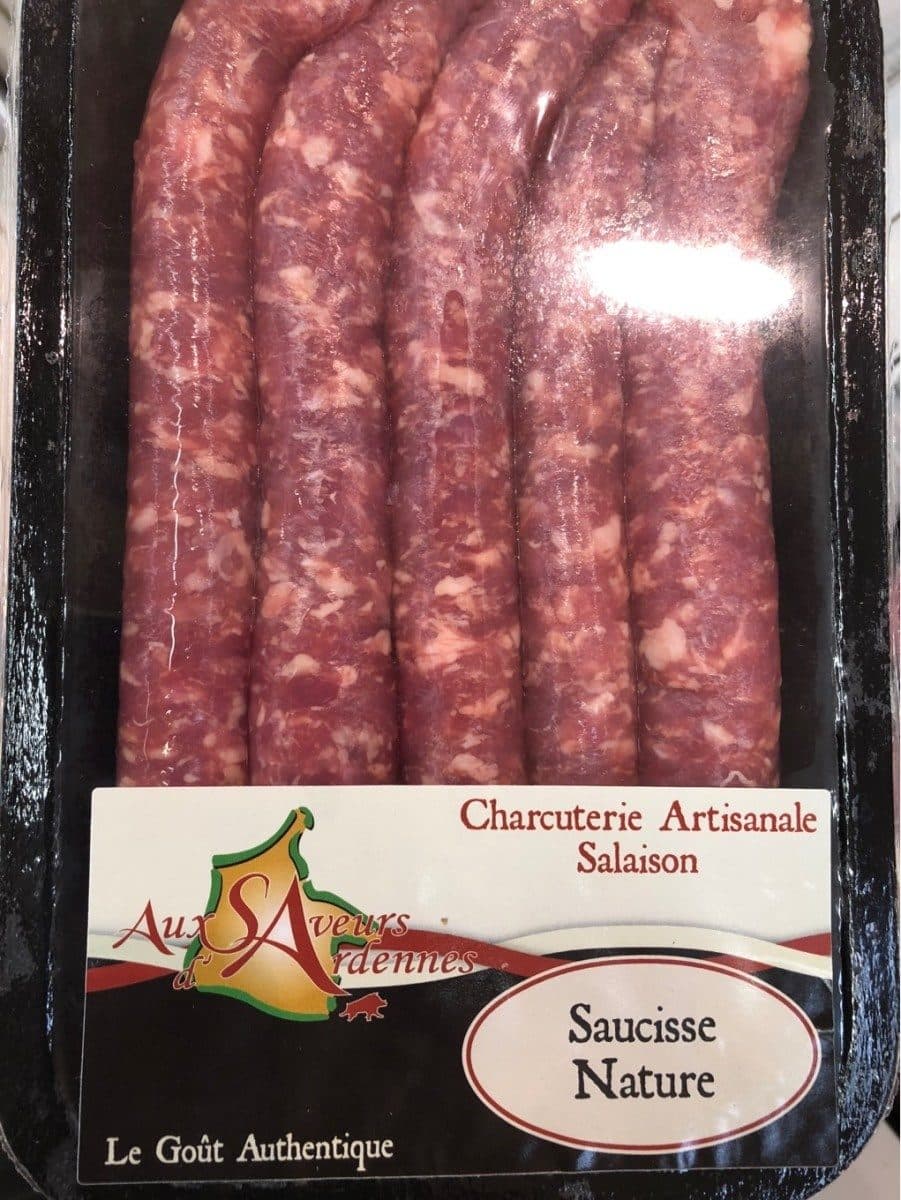Aux Saveurs d'Ardennes Saucisses natures packshot