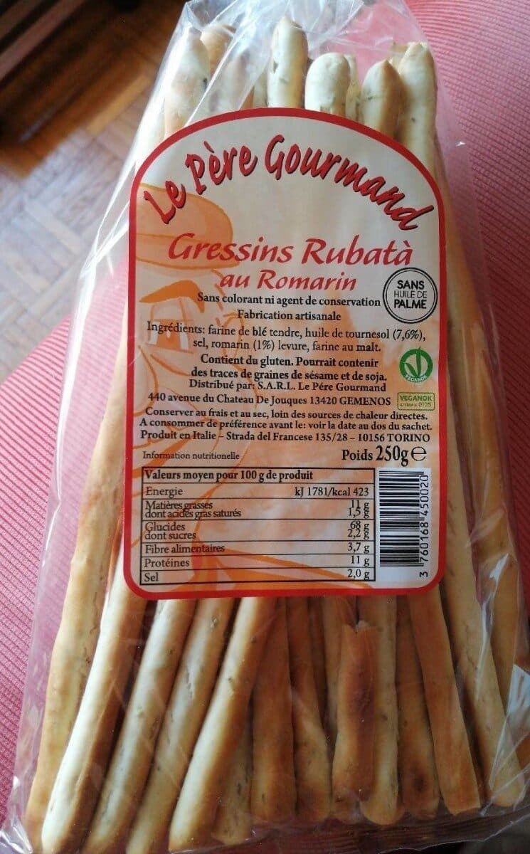 Le Père Gourmand Gressins Romarin packshot