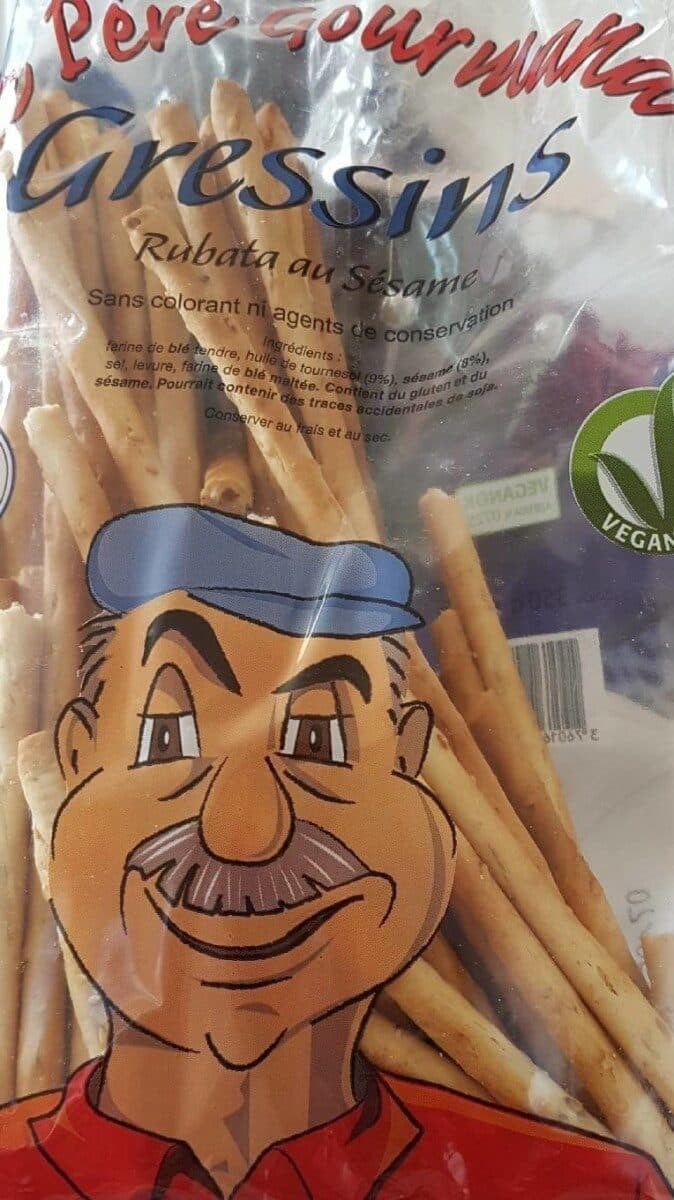 Le Père Gourmand Gressins rubata au sésame packshot
