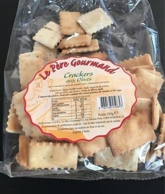 Le Père Gourmand Le Père Gourmand crackers aux olives sachet de packshot