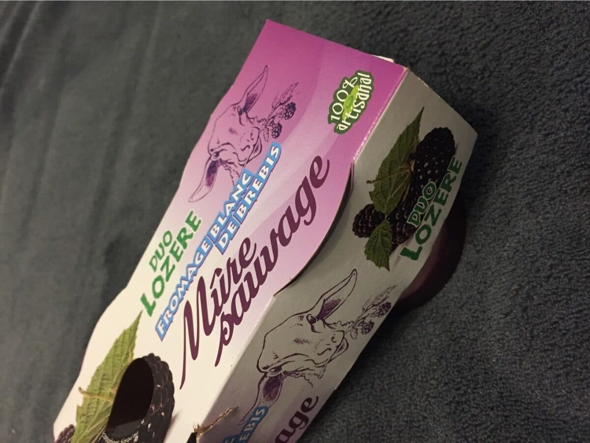 Open Food Facts Fromage Blanc de Brebis Mûre Sauvage packshot