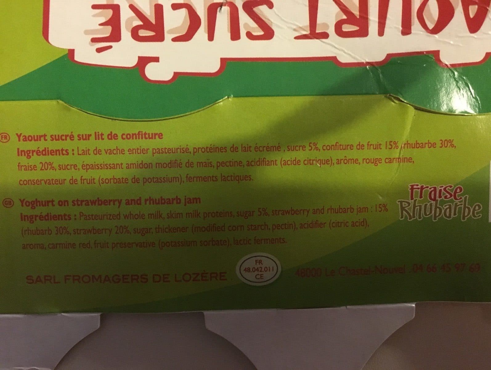 Open Food Facts Duo lozere packshot