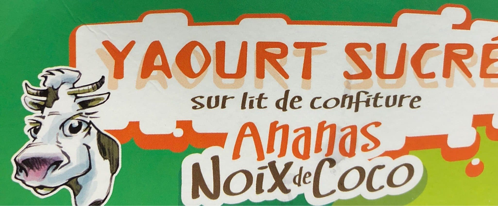 Duo Lozere Yaourt sucré ananas noix de coco packshot