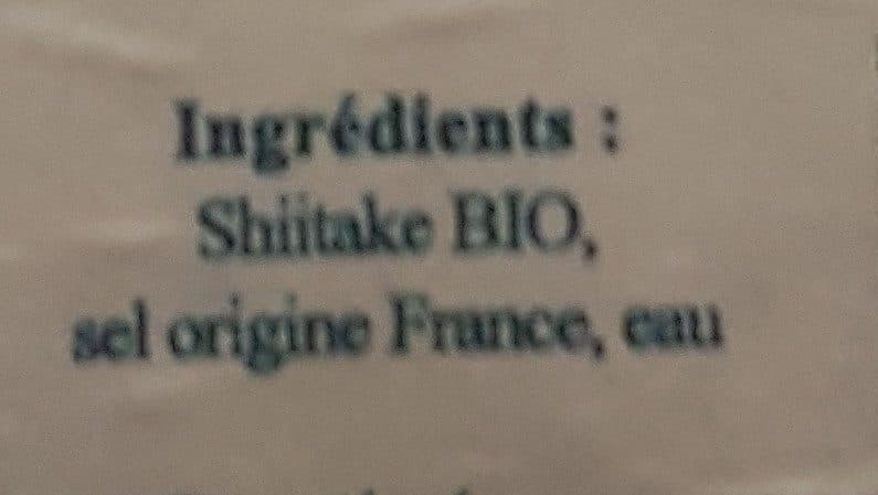 Le jardin de Nina Shiitake packshot