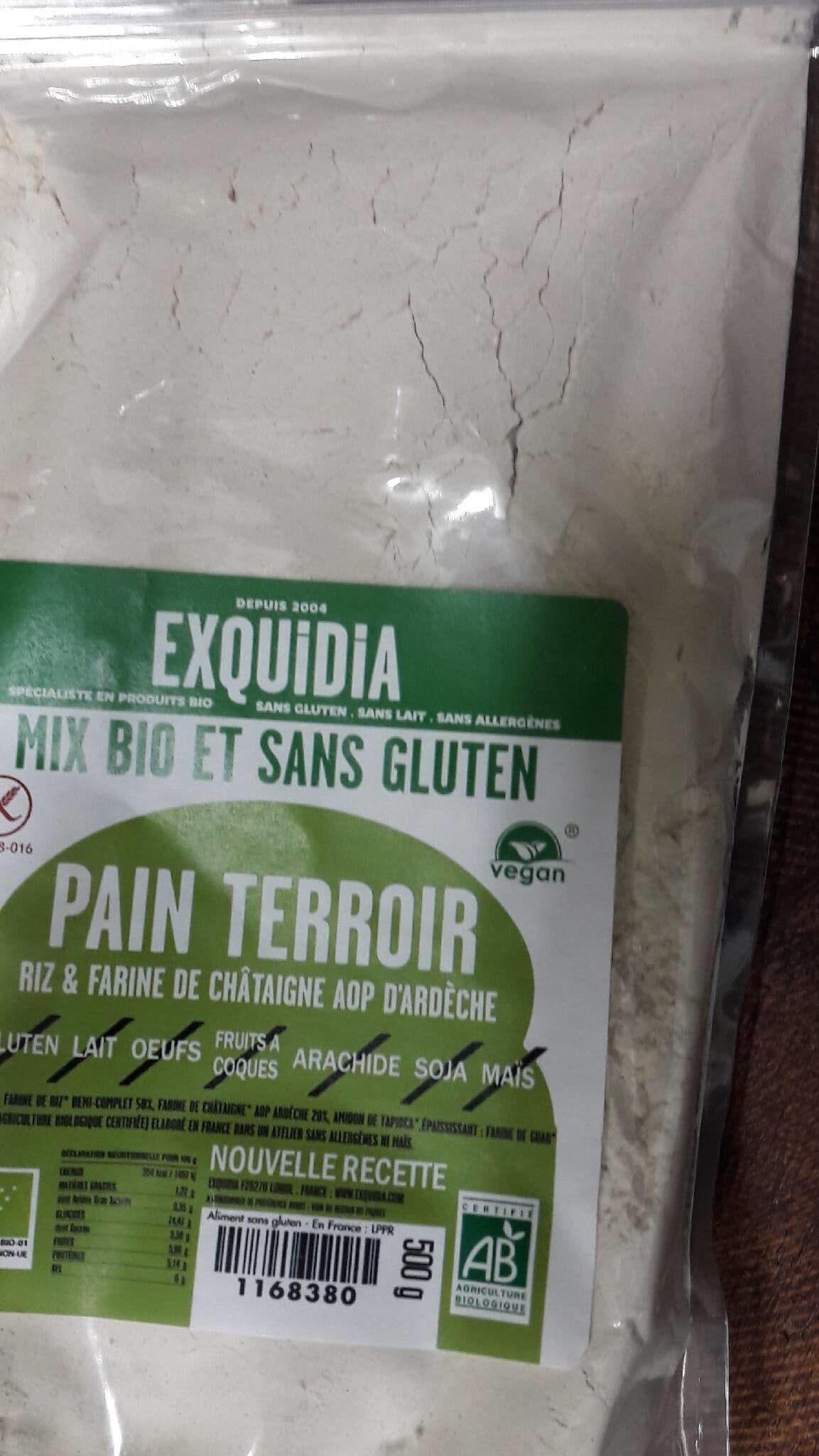 Exquidia Mix Pour Pain De Riz+chataigne 20% packshot