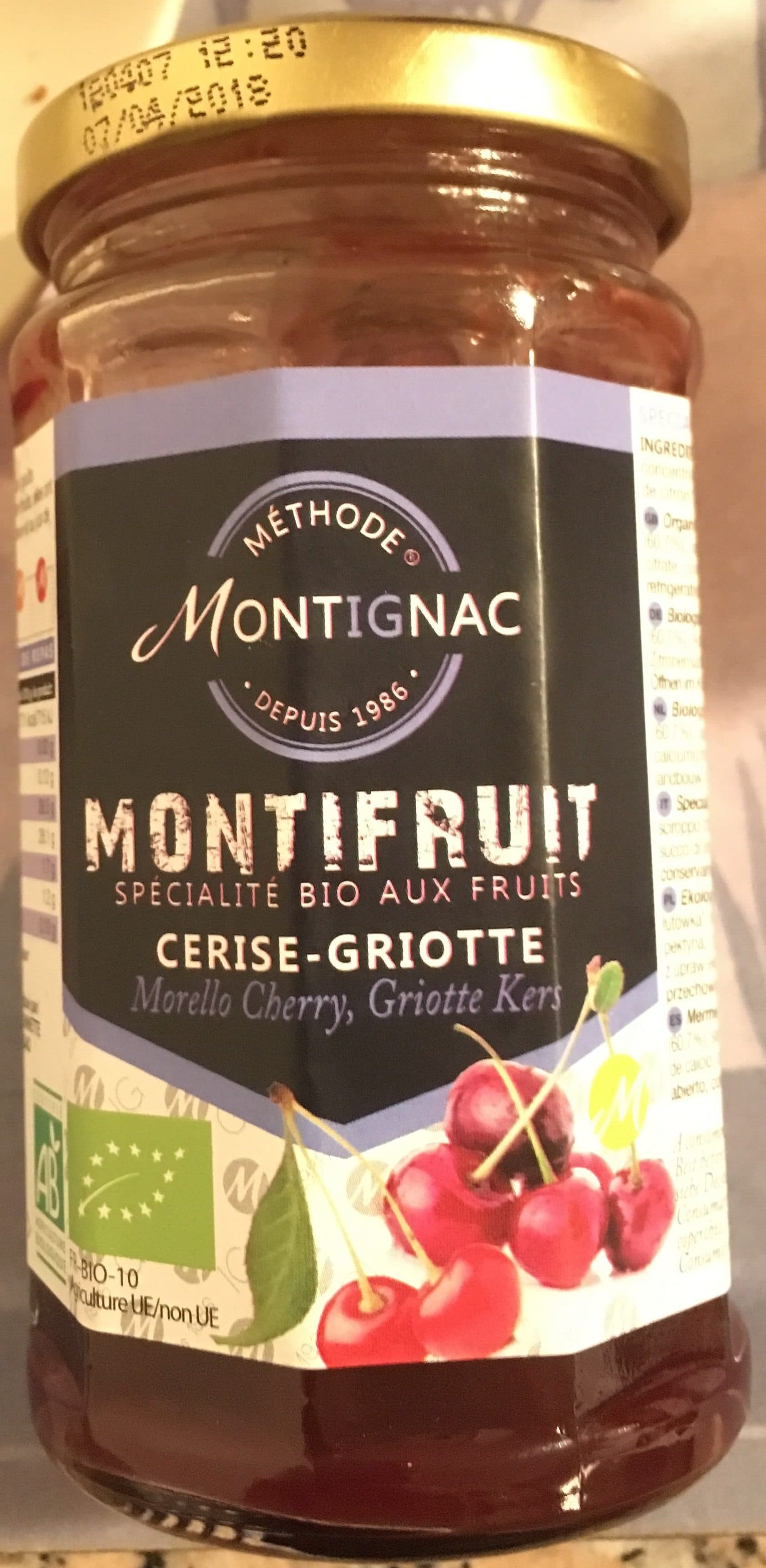 Montignac Cerise griotte packshot