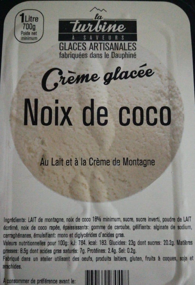 La Turbine à Saveurs Crème glacée Noix de coco packshot