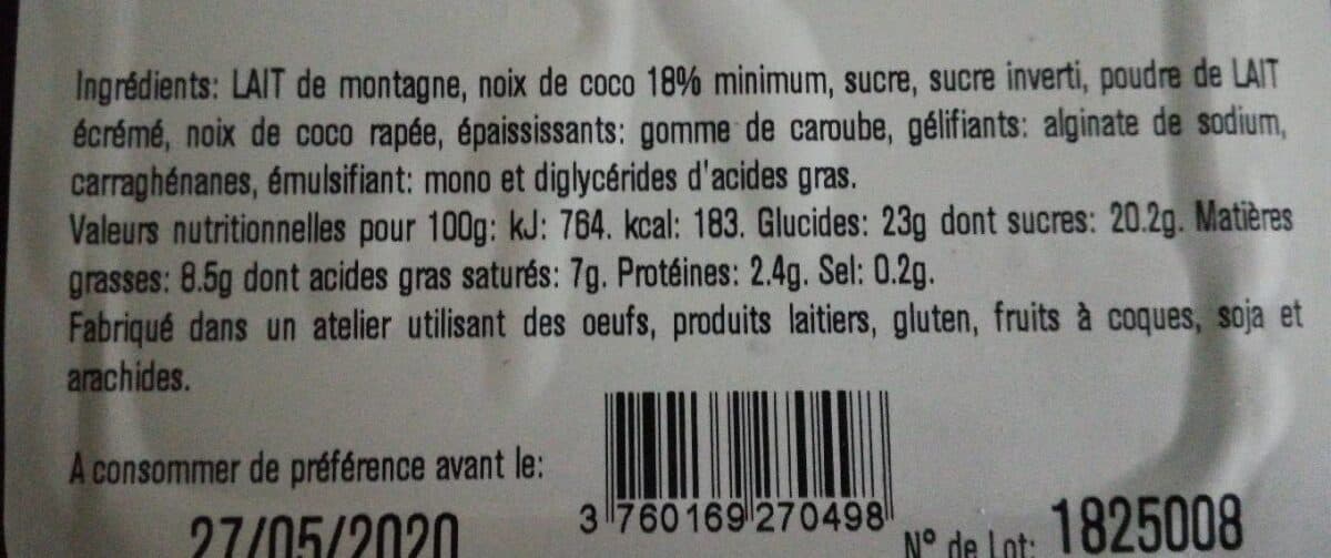 La Turbine à Saveurs Crème glacée Noix de coco packshot