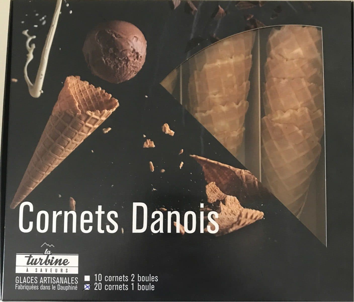 La Turbine à Saveurs Cornets Danois 1 boule packshot