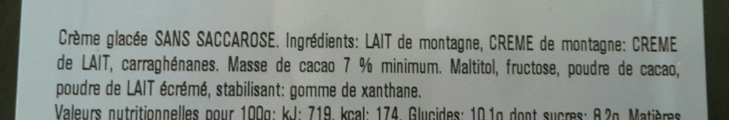 La Turbine à Saveurs Creme glacée chocolat noir cacao sans sucre packshot