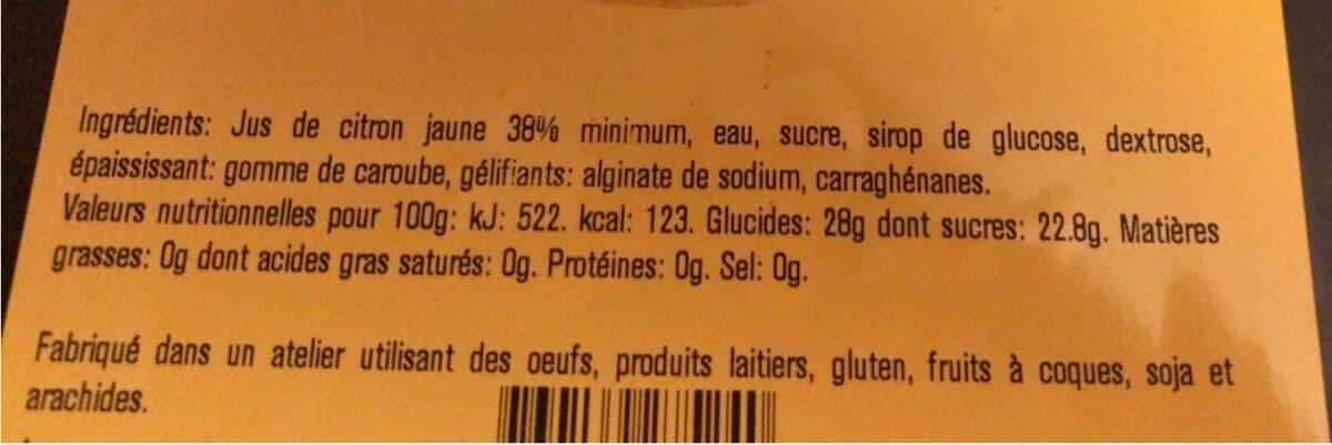 La Turbine à Saveurs Sorbet Citron Jaune packshot