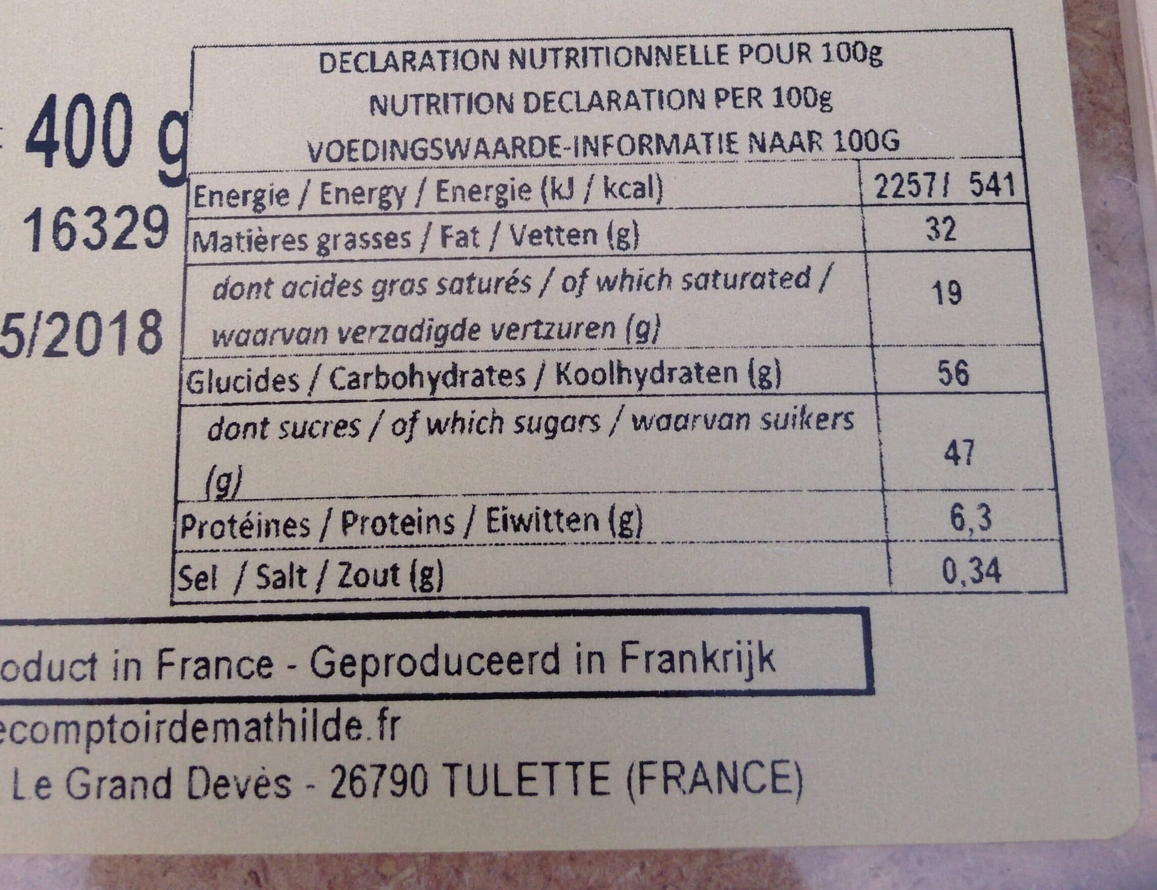 Le comptoir de mathilde Chocolat à Casser Lait éclats Caramel Beurre Salé packshot