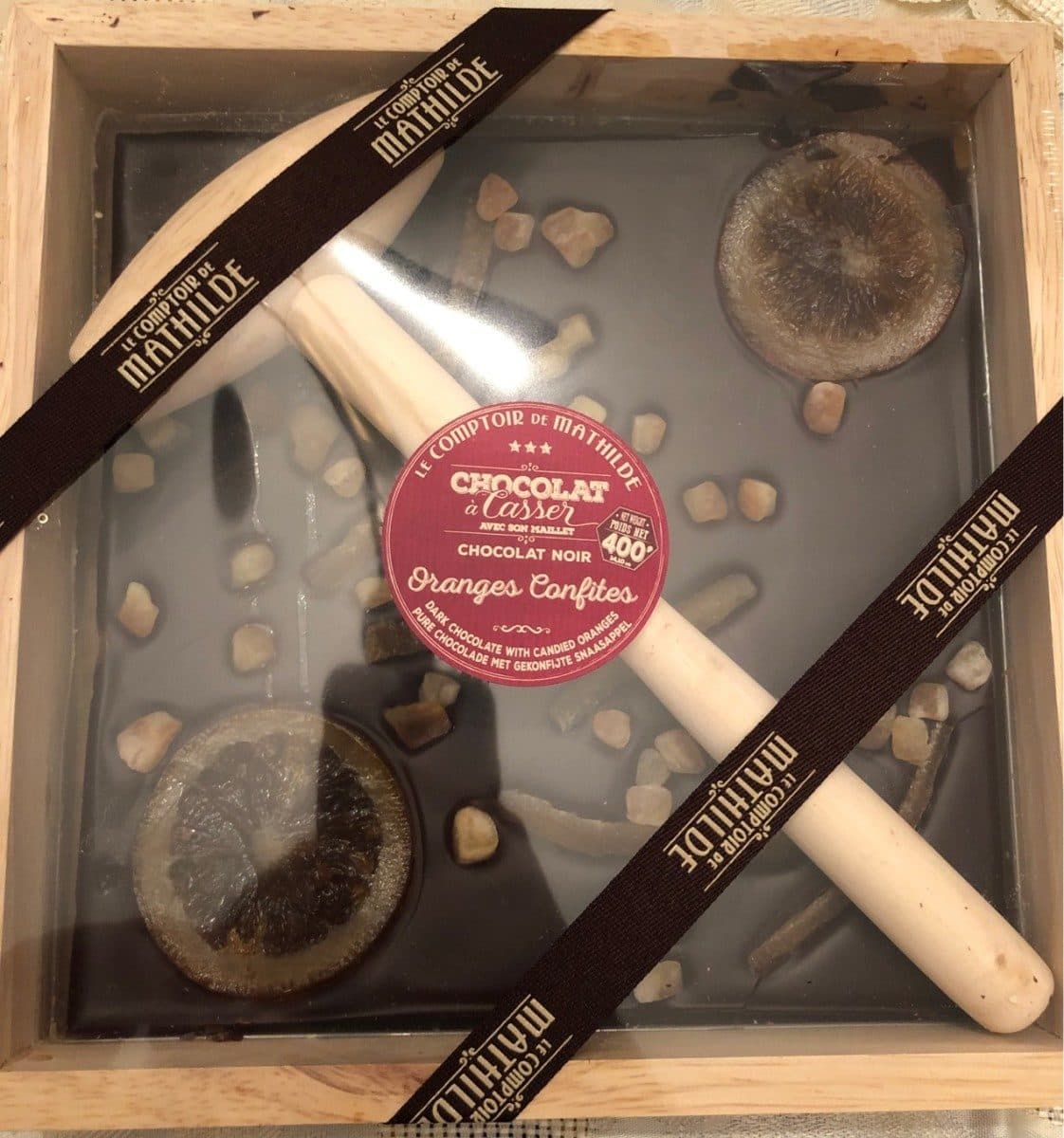 Le Comptoir de Mathilde Chocolat à Casser Noir Oranges Confites packshot