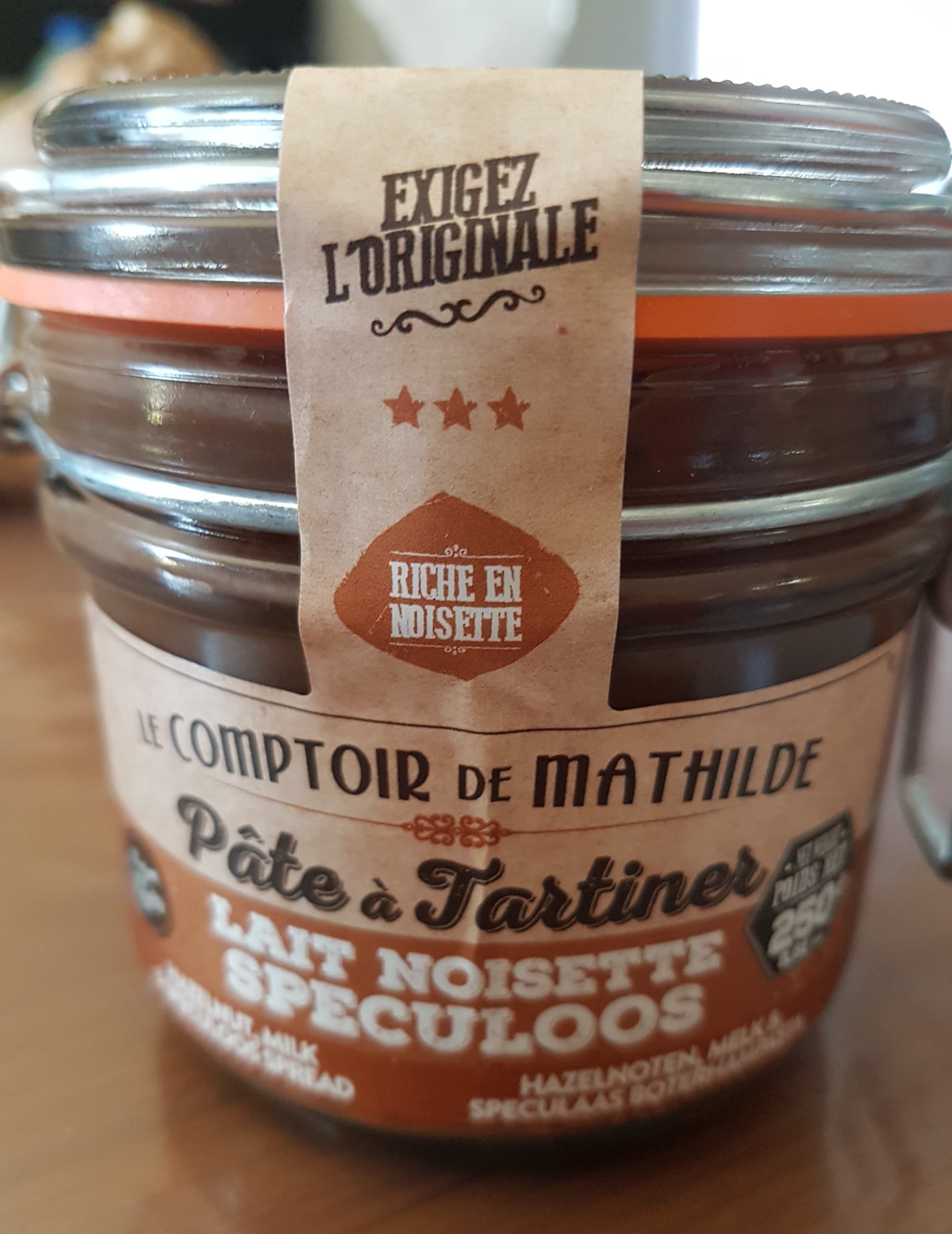 Le comptoir de mathilde Pâte à Tartiner Lait Noisette Spéculoos packshot