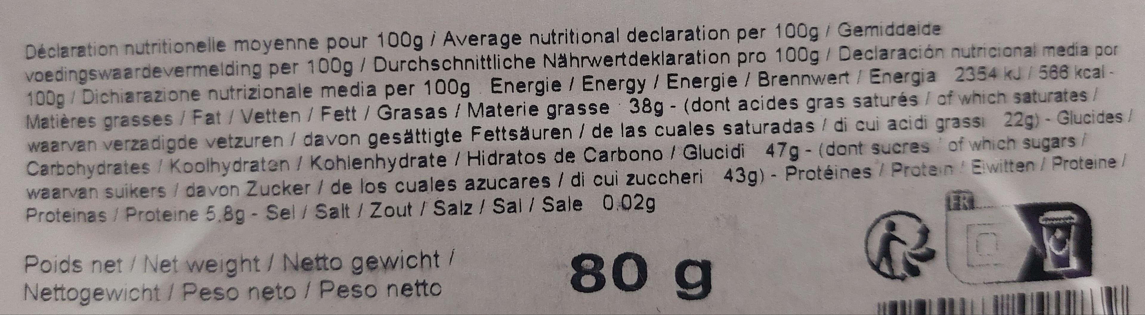 Le Comptoir De Mathilde Chocolat noir pétillant packshot