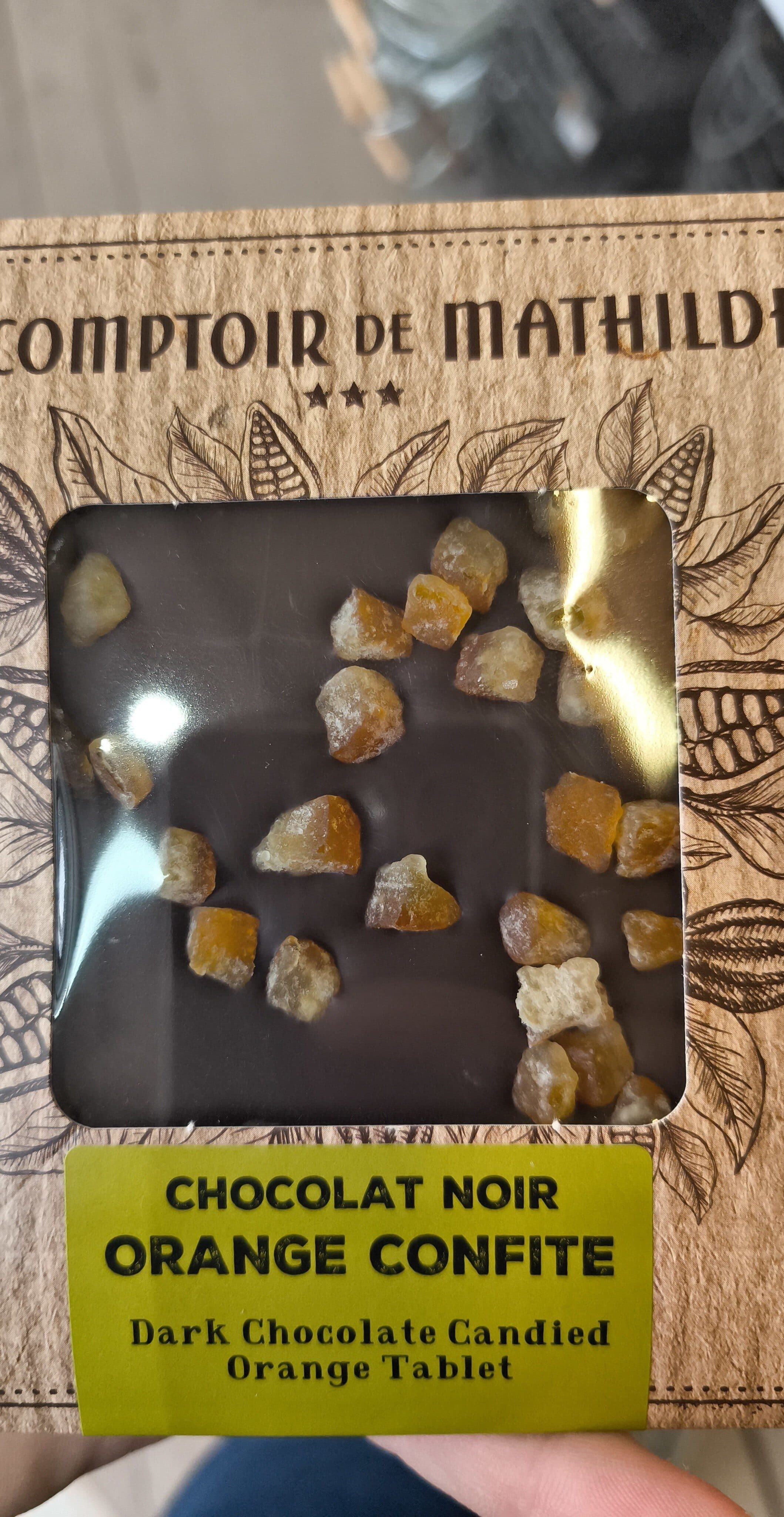 Le Comptoir De Mathilde Chocolat Noir Oranges Confites packshot